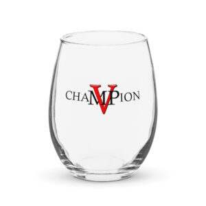 stemless wine glass