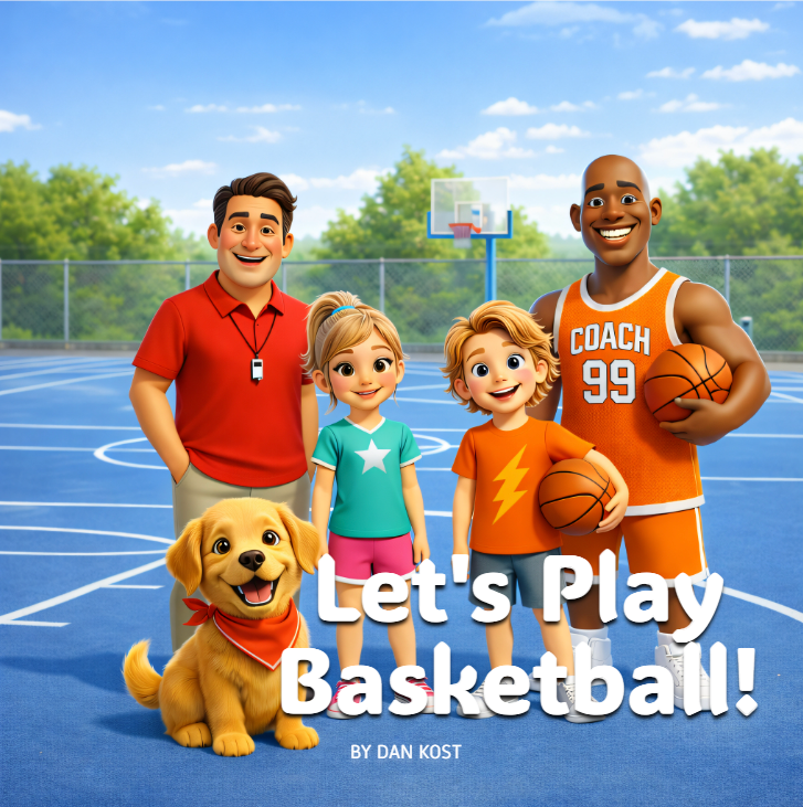 audiobook cover basketball Let's Play Basketball audiobook cover